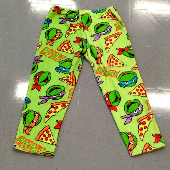 +Nickelodeon Teenage Mutant Ninja Turtles Pizza  Pajama Pants Women's XL (16-18) - Picture 5 of 6